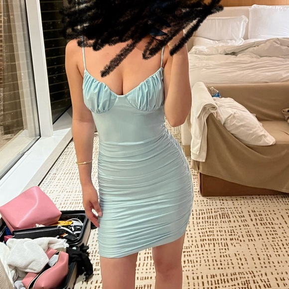 Baby Blue Tiger Mist Dress - Picture 5 of 5